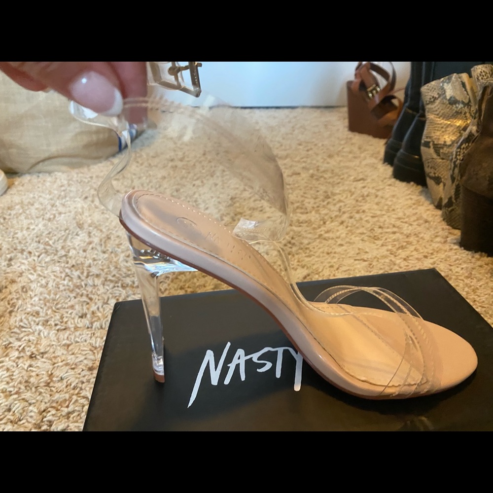 Nasty Gal Acrylic Heels - Never Worn!